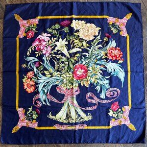 Vintage Hermès 90cm Silk Twill Scarf by Leila Manchari, 2002